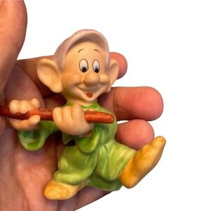 Disney Dopey Figurine Ceramic Dwarf Character Collectible